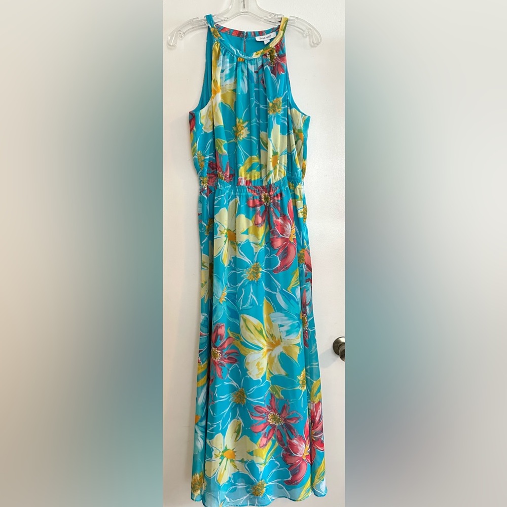 Nine West floral printed maxi dress